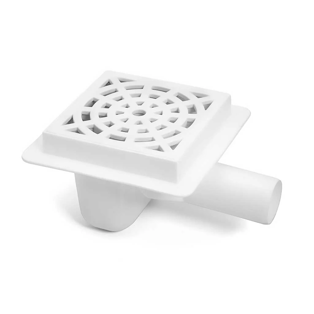White 150x150mm Floor Waste Drain Gully Trap 50mm Outlet