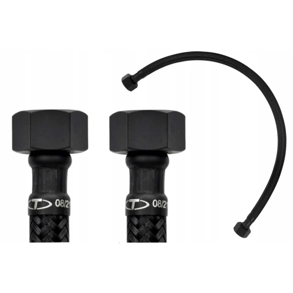 3/8 Inch Black Flexible Connector For Taps Toilets - Image 5
