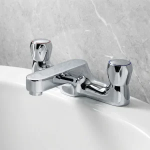 Contract Bathtub Filler Tap Mixer Bath Mounted Chrome WRAS
