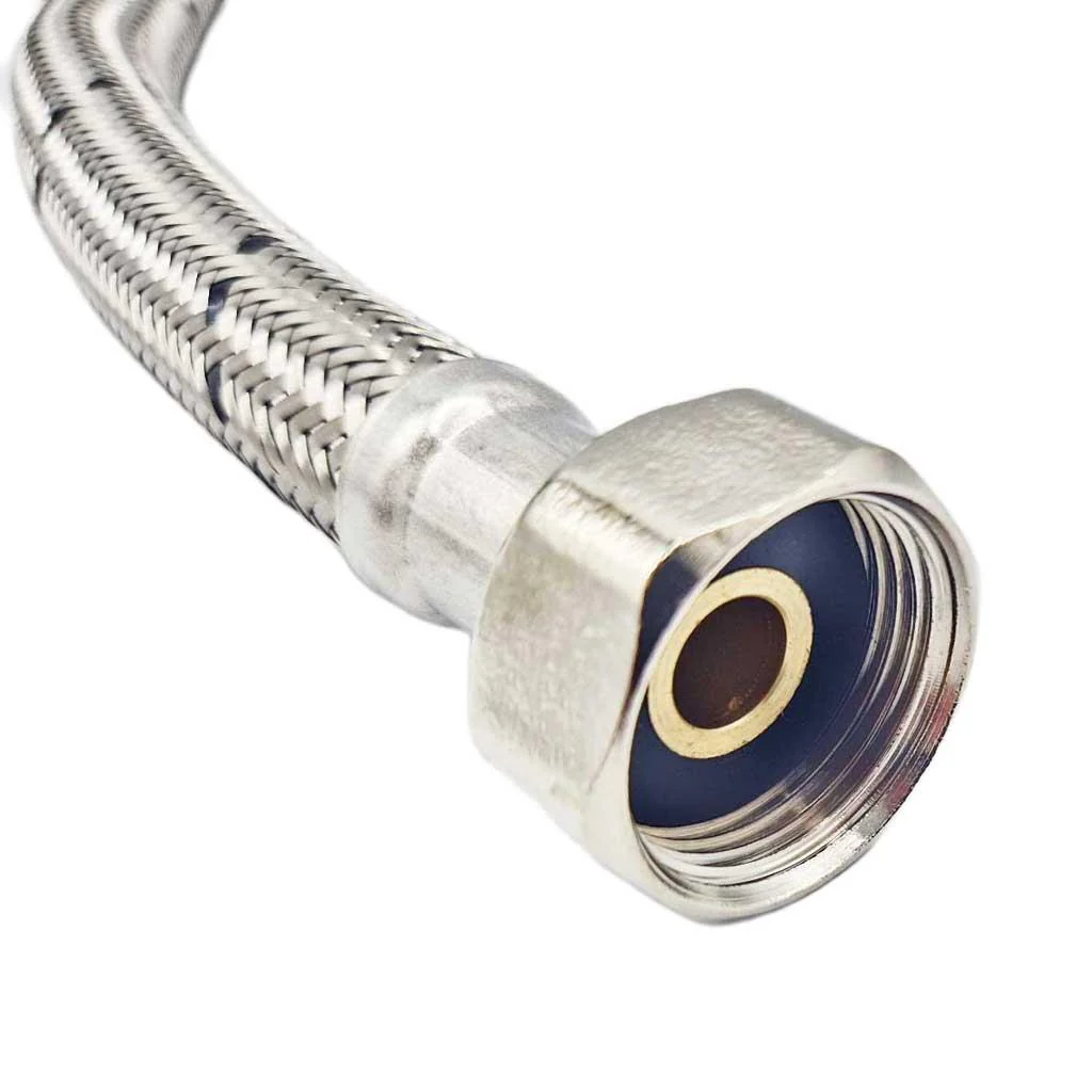 Flexible Hose Pipe Connector Tail 22mm x 3/4" Compression 300mm WRAS - Image 4